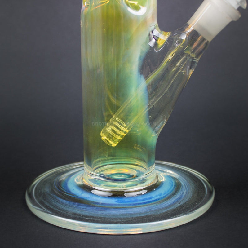 No Label Glass 10 in Fumed Straight Water Pipe.
