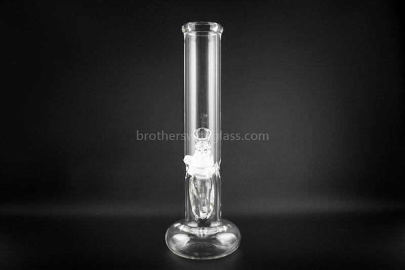 No Label Glass 12 In Hybrid Hollow Foot Water Pipe.