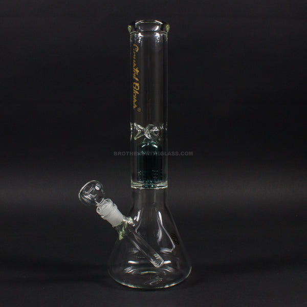 No Label Glass 14 Inch Colored 6 Arm Tree Beaker Bong.