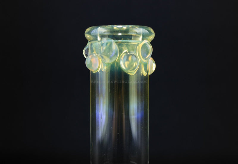 No Label Glass 8 In Fumed With Marbles Bong.