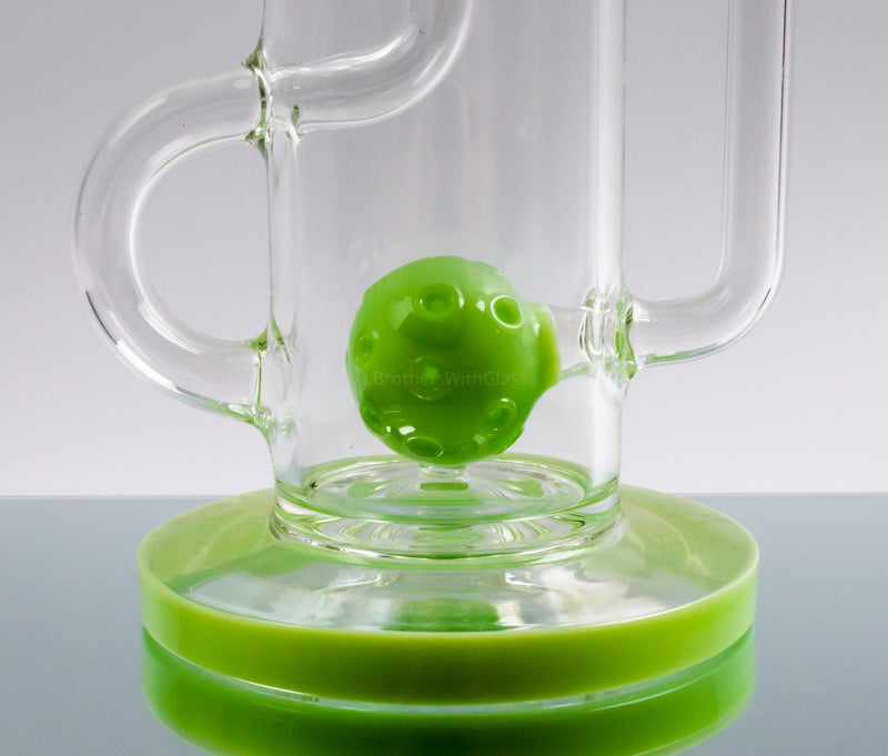 No Label Glass Ball Perc Incycler Dab Rig.