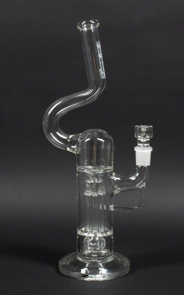 No Label Glass Bent Neck Peyote To Pillar Bong.