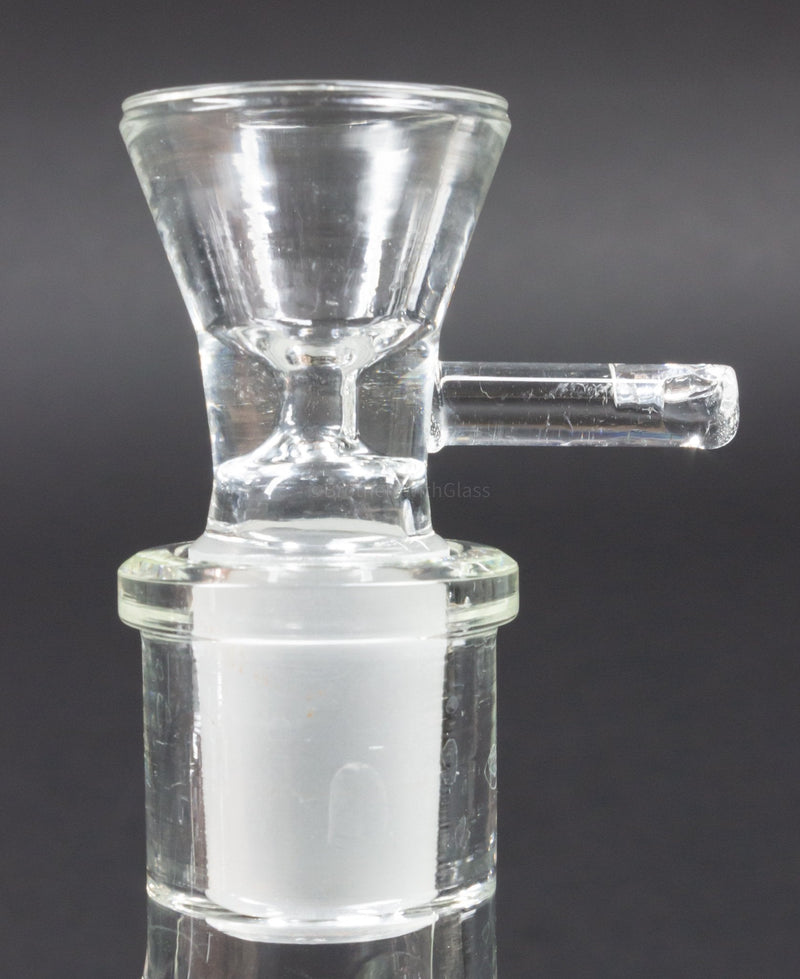 No Label Glass Clear Funnel Slide with Handle.