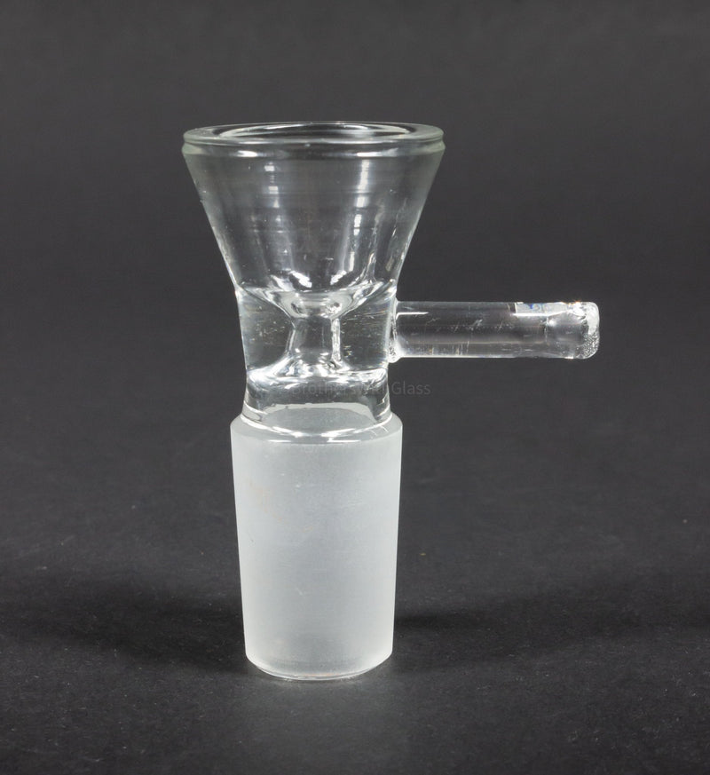 No Label Glass Clear Funnel Slide with Handle.