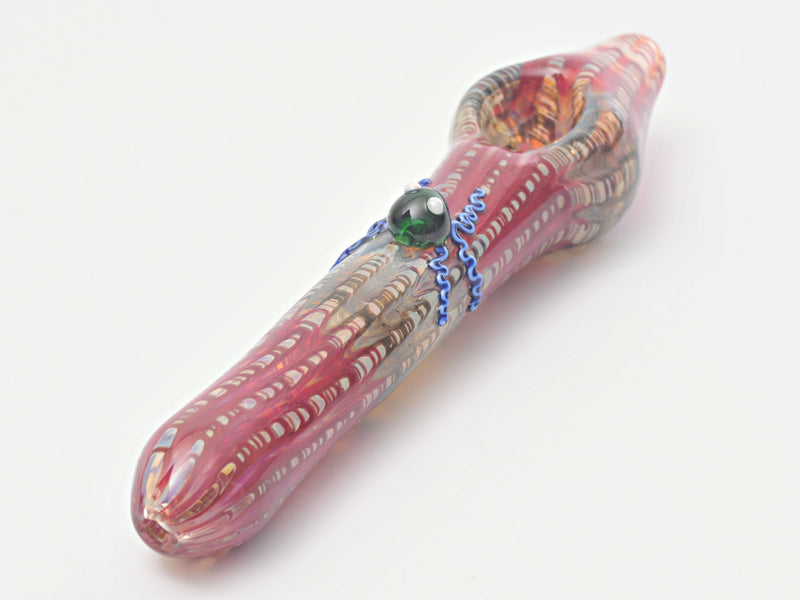 No Label Glass Critter Steamroller Hand Pipe Brothers with Glass