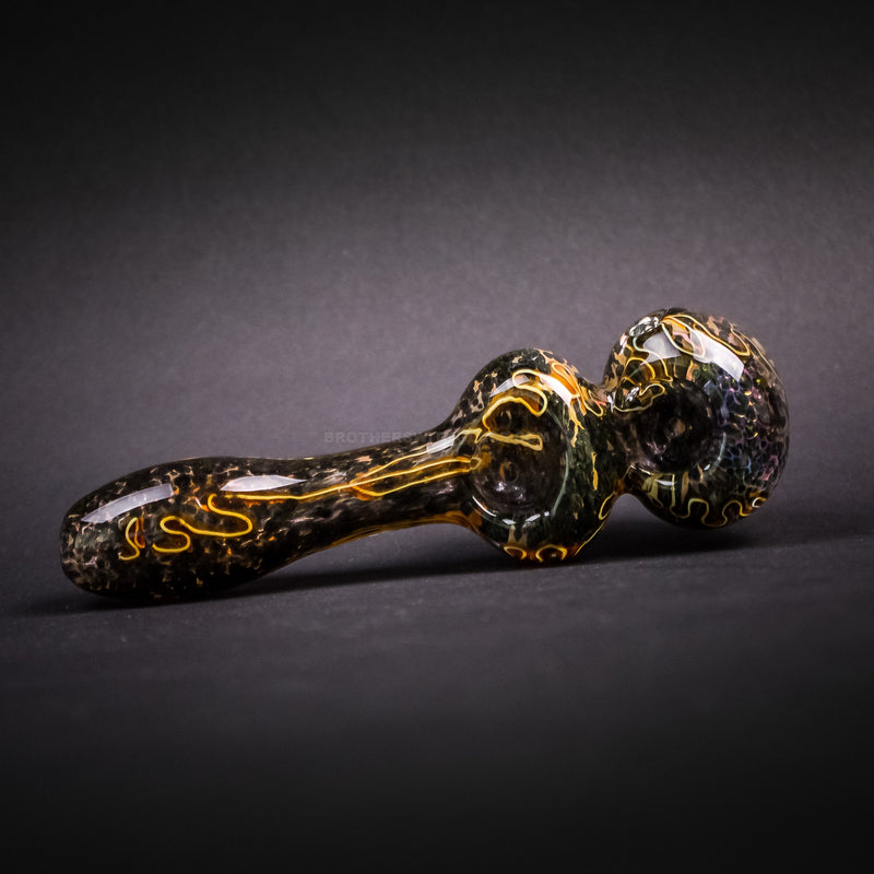 No Label Glass Double Bowl Hand Pipe.
