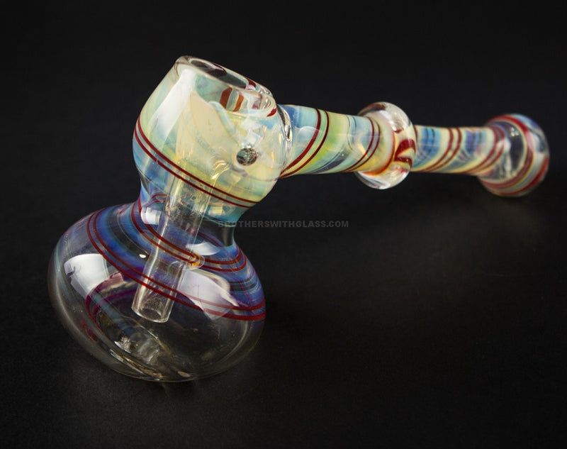 No Label Glass Fumed Hammer Bubbler Water Pipe.