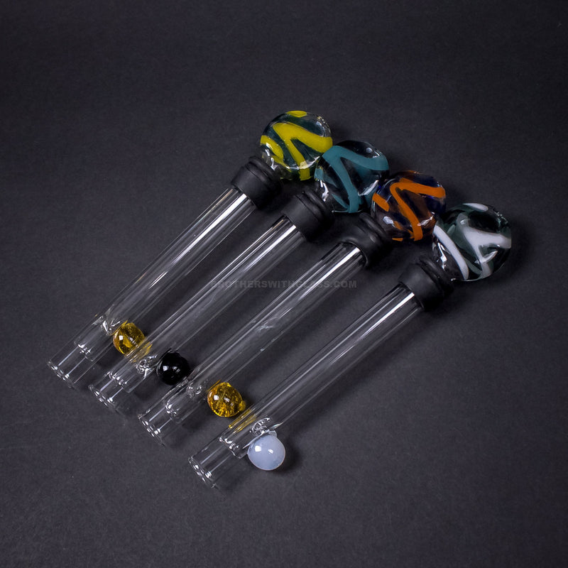No Label Glass Glass Blunt Hand Pipe.