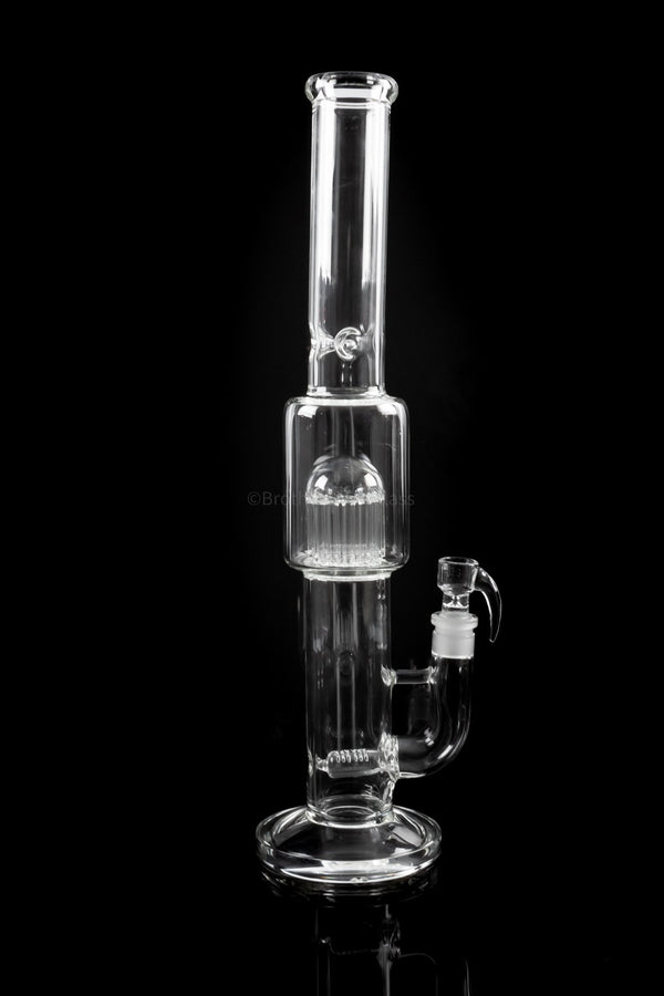 No Label Glass Inline to 16 Arm Tree Straight Bong.