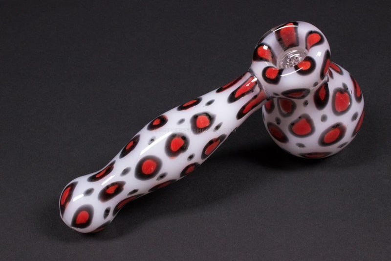 No Label Glass Leopard Hammer Pipe.