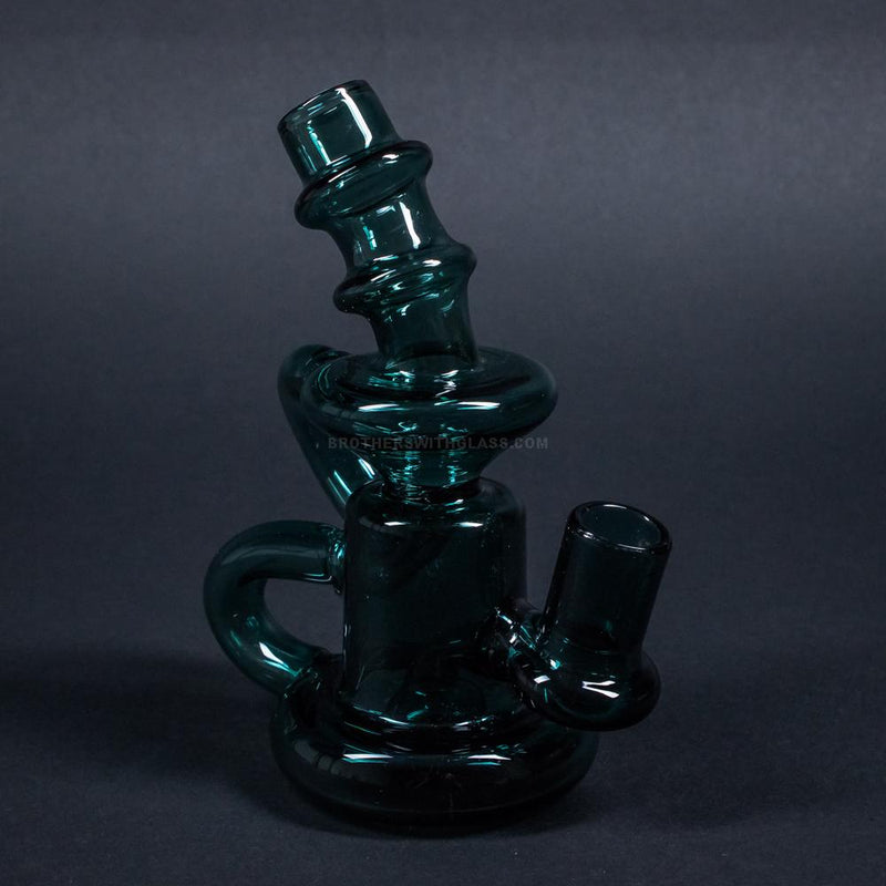 No Label Glass Mini Recycler Dab Rig.