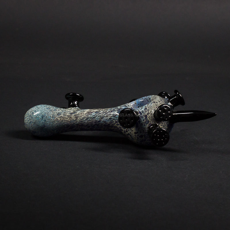 No Label Glass Nailed Hand Pipe.