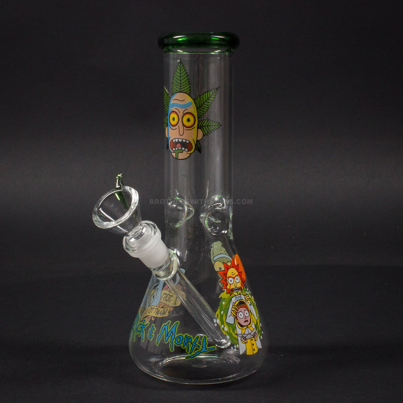 No Label Glass R and M Bong.
