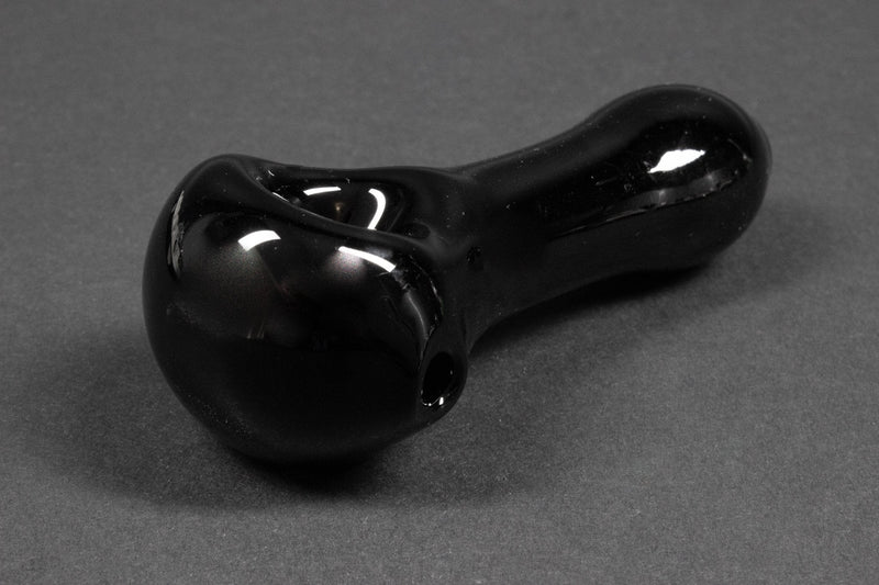 No Label Glass Screened Bowl Hand Pipe.