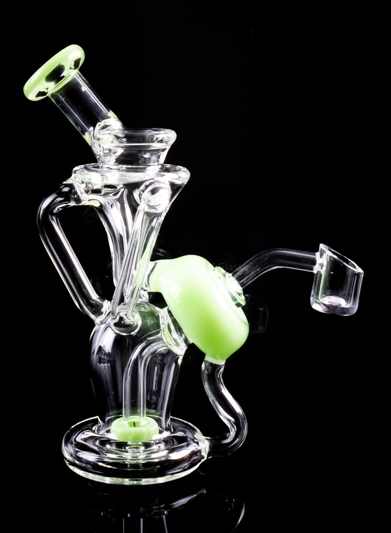 No Label Glass Showerhead Recycler Dab Rig.