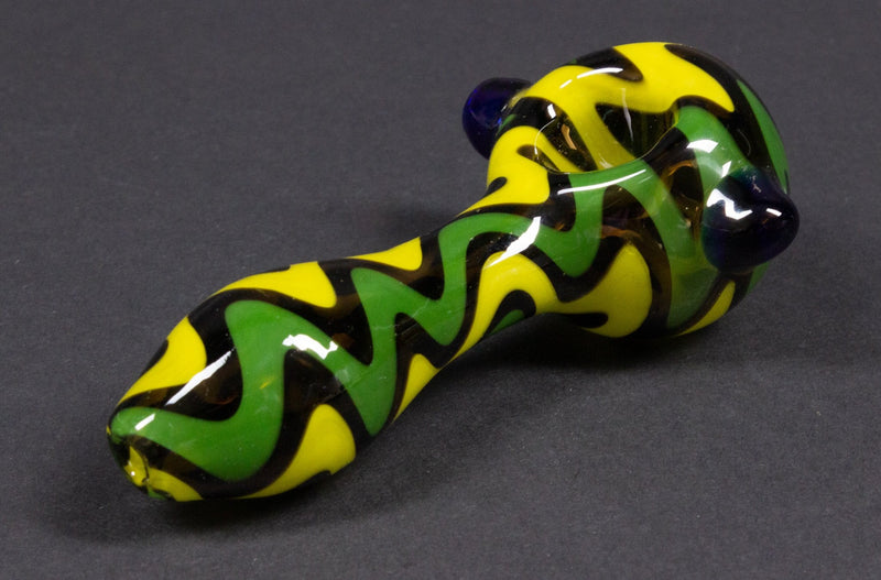 No Label Glass Wig Wag Hand Pipe.