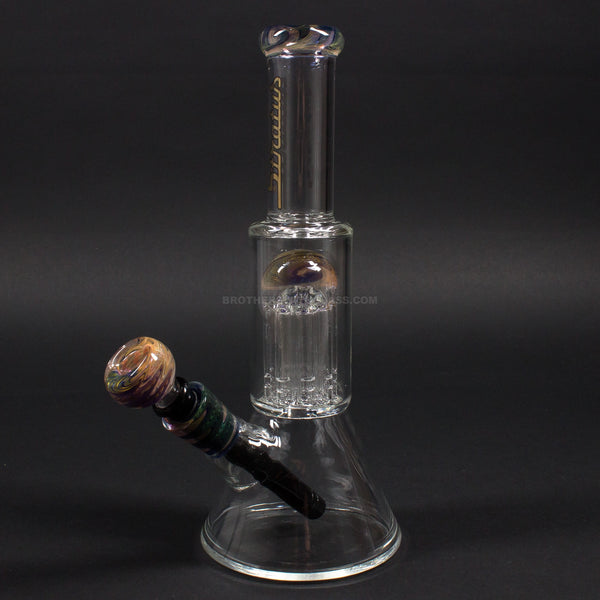 No Label Glass Worked Beaker To Tree Perc Bong.