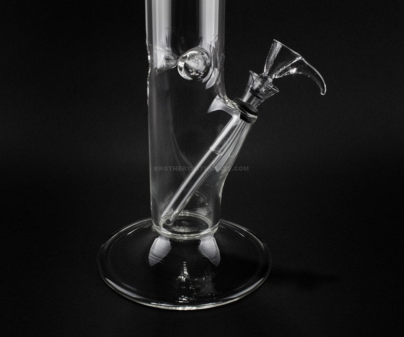 No Label Simple 15 Inch Straight Clear Water Pipe.