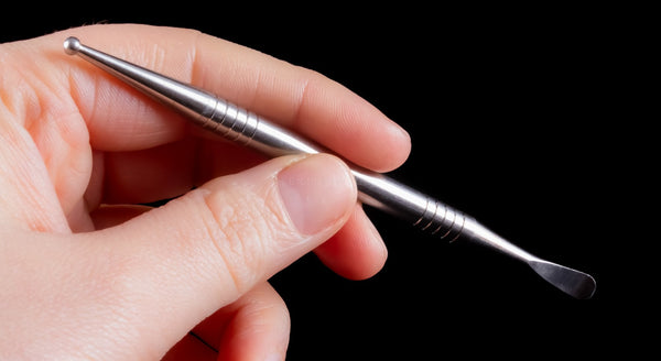 No Label Titanium Thick Ball Point Dabber With Spoon Top.
