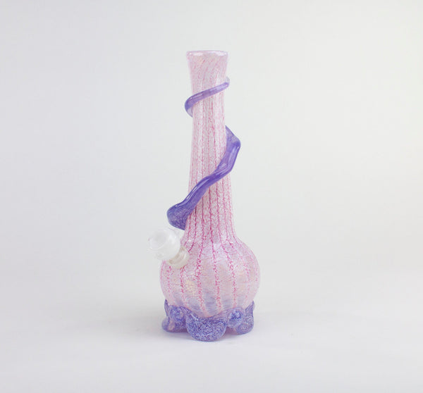 Noble Glass Small Wrap Electric Pink Eggshell Bong Noble Glass