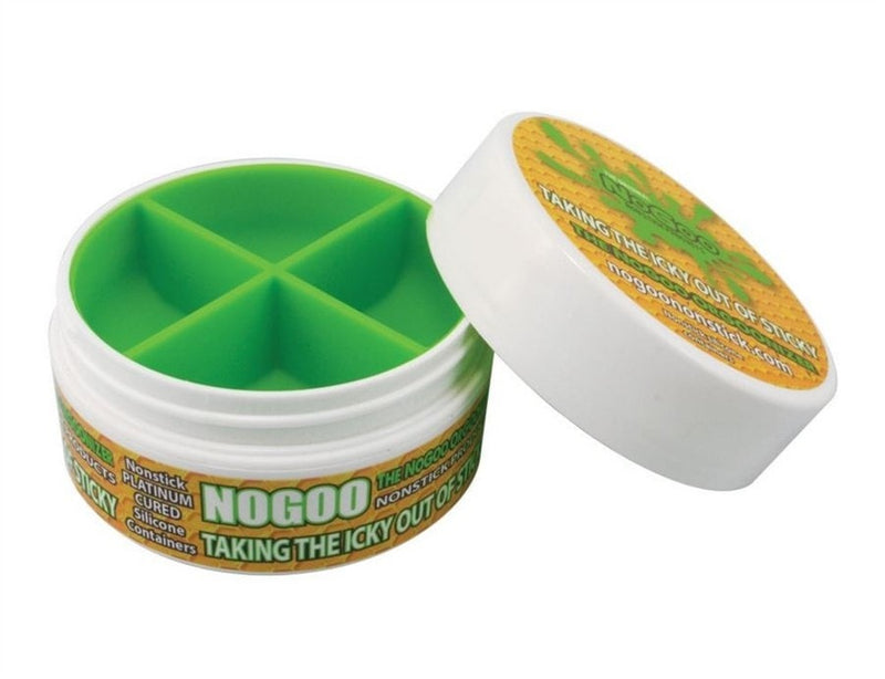 NoGoo Non Stick Platinum Cured Silicone Large Container - White.