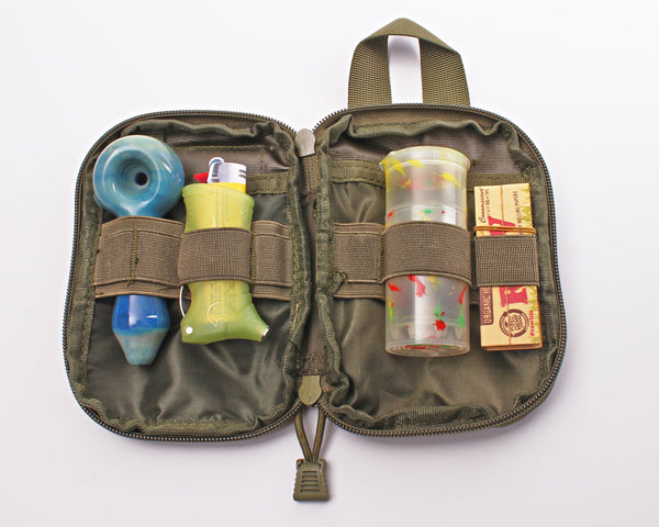 Nug Out Smokers Kit Survival Go Bag Brothers with Glass