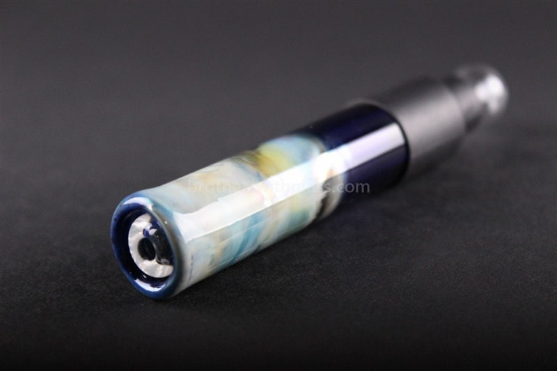 Ohana Glass Wrapped Blunt Hand Pipe - Cobalt Fumed.