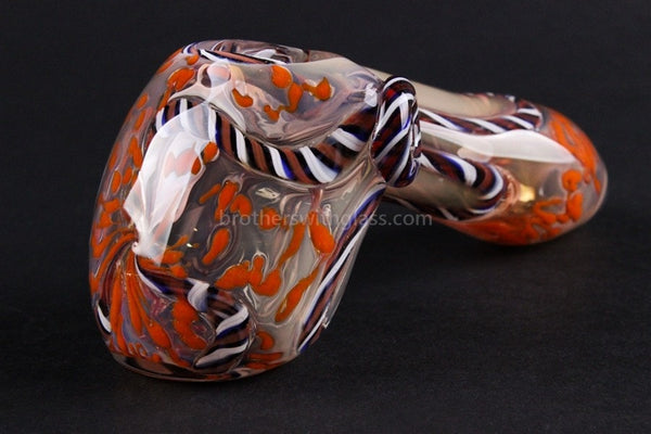 Oracle Glass Color Changing Inside Out Hand Pipe - Orange.