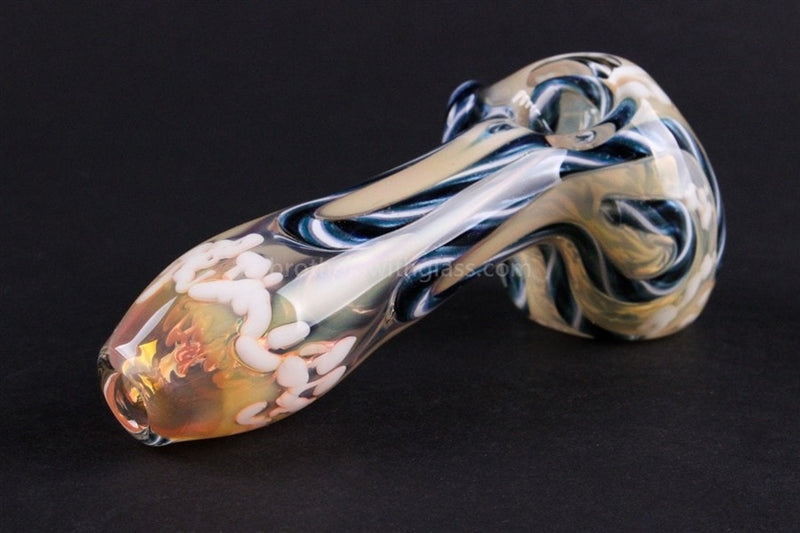 Oracle Glass Color Changing Inside Out Hand Pipe - White.
