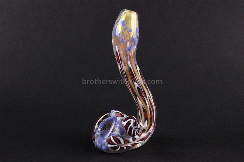 Oracle Glass Color Changing Standing Sherlock Pipe - Lavender.