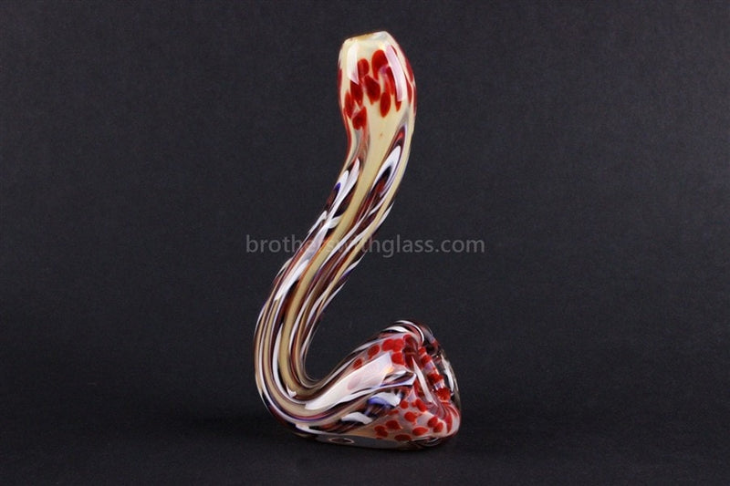 Oracle Glass Color Changing Standing Sherlock Pipe - Red.