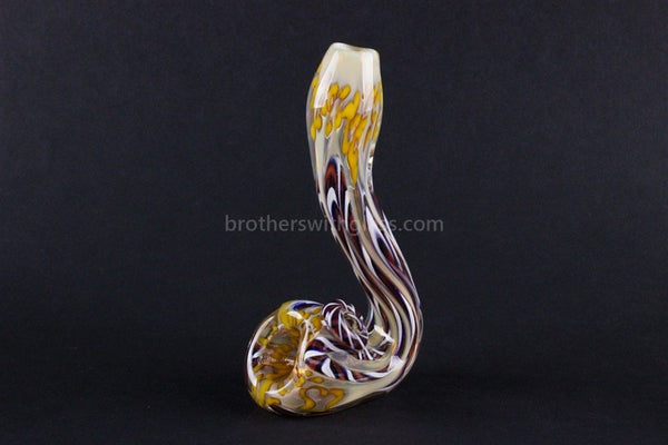 Oracle Glass Color Changing Standing Sherlock Pipe - Yellow.