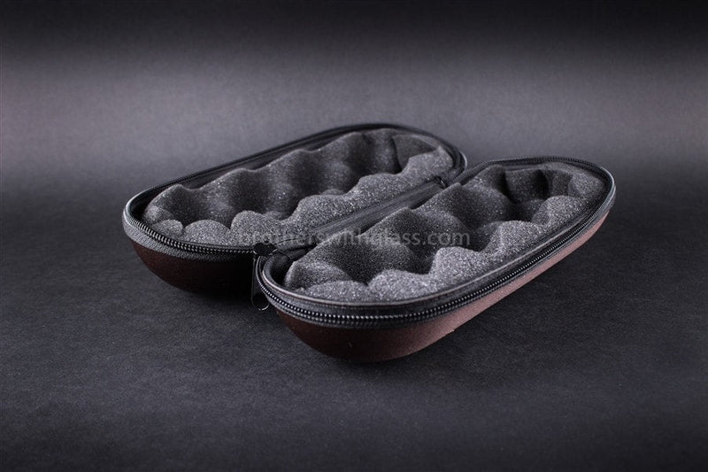 Padded Zippered 6 Inch Pipe Case - Brown.