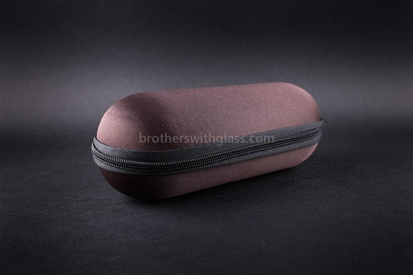 Padded Zippered 9 Inch Pipe Case - Brown.