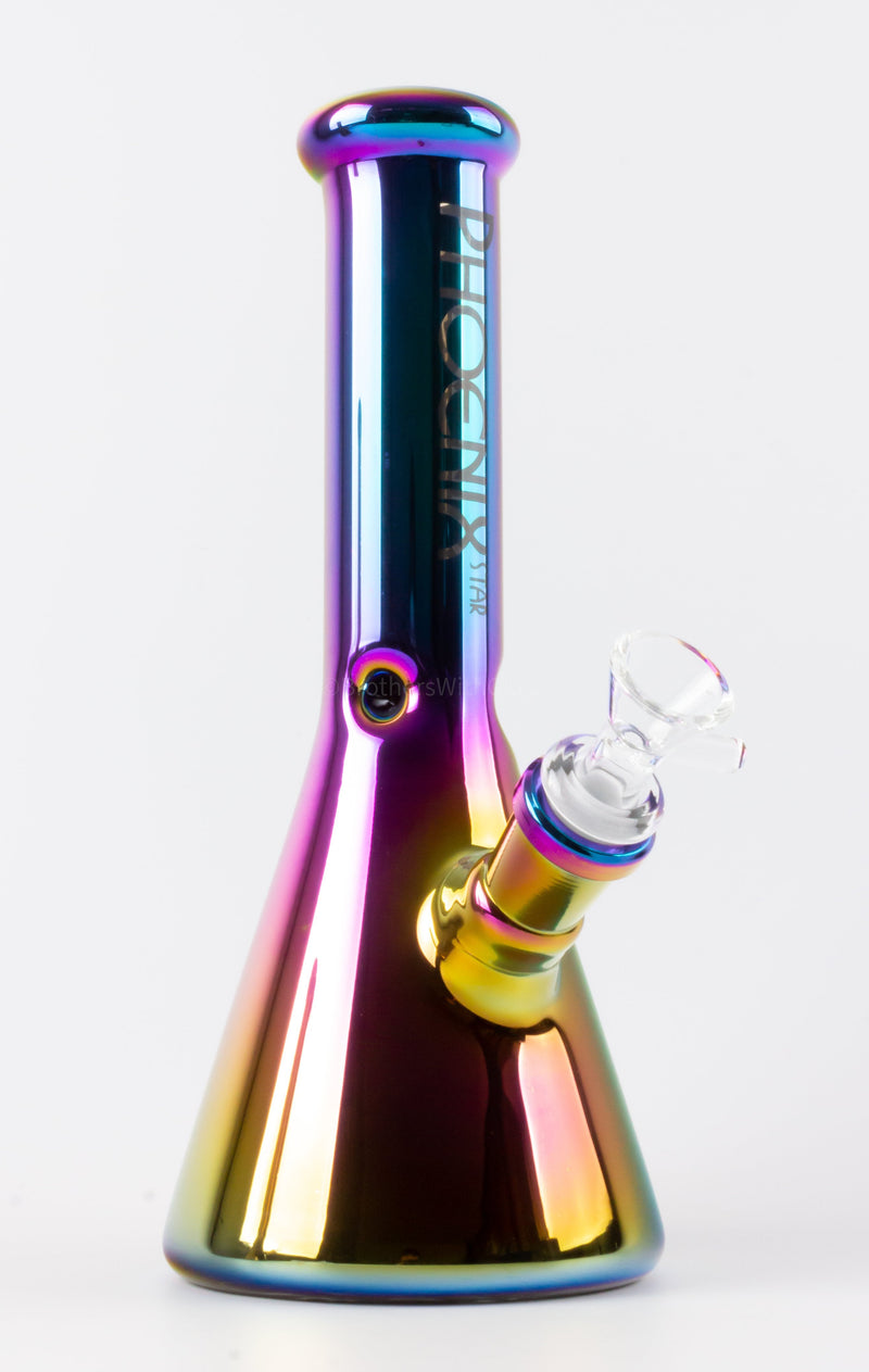 Phoenix Glass Gradient Metallic Style Beaker Bong - Variations.