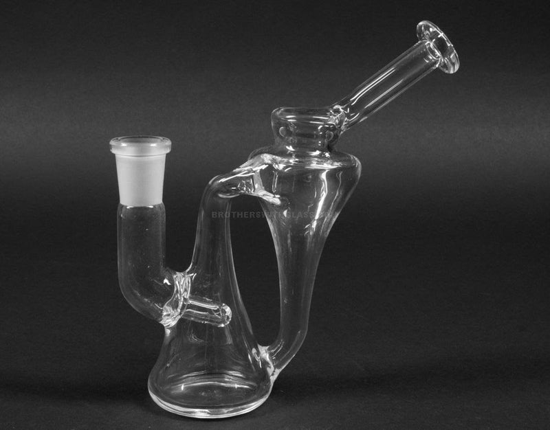 Psylent Glass Clear Recycler Dab Rig.