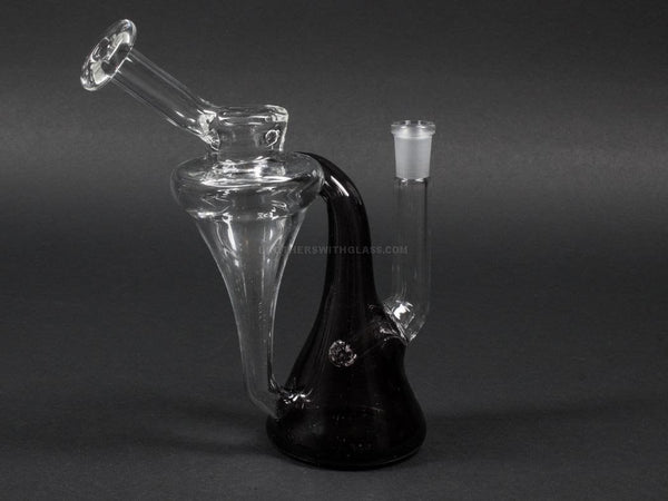 Psylent Glass Color Accent Recycler Dab Rig.