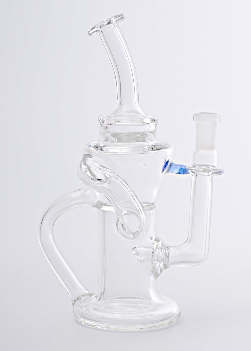 Psylent Glass Color Accented Recycler Dab Rig Psylent Glass