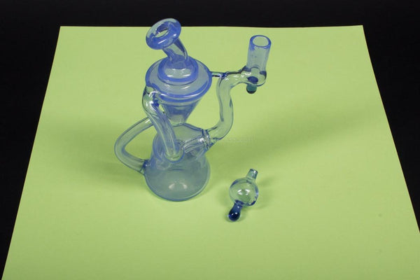 Psylent Glass Ether Floating Recycler Dab Rig.