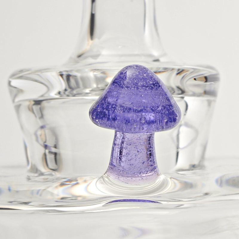 Psylent Glass Purple Lollipop Mushroom Recycler Dab Rig Psylent Glass