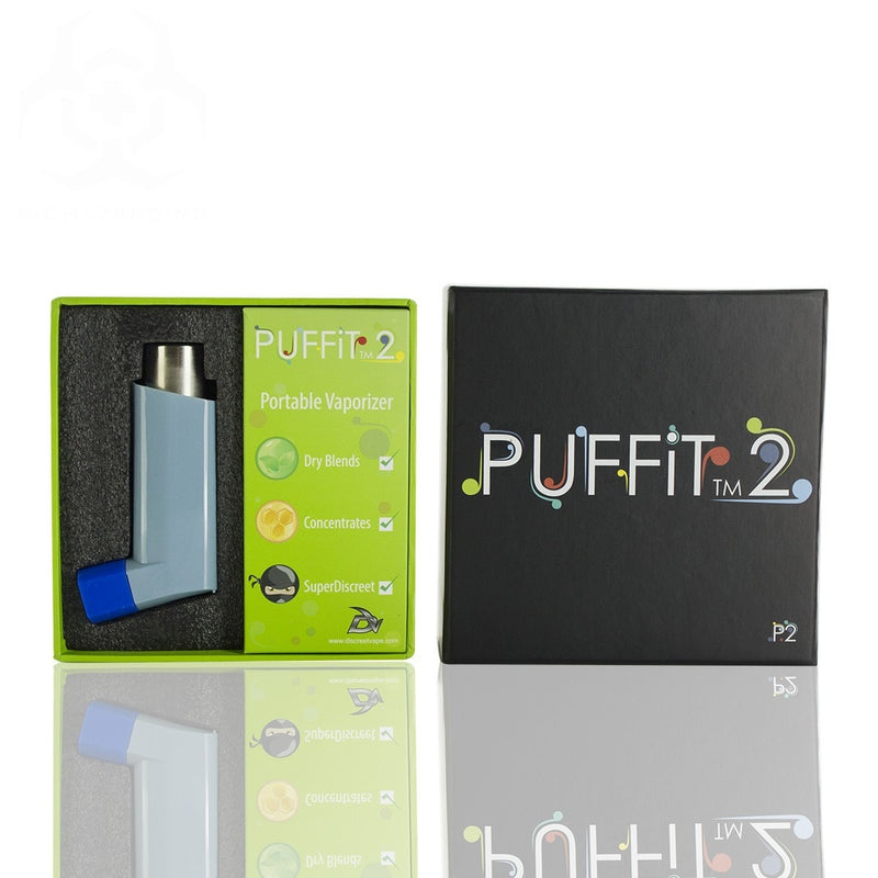 Puffit 2 Blue Modular Portable Handheld Vaporizer.
