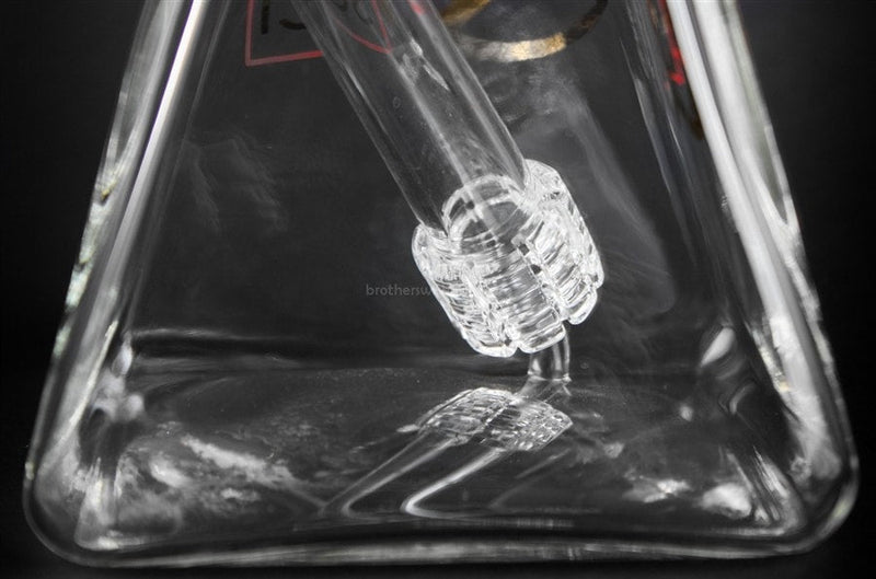 Quantum Sci Glass Pyramid Beaker Water Pipe - Black.