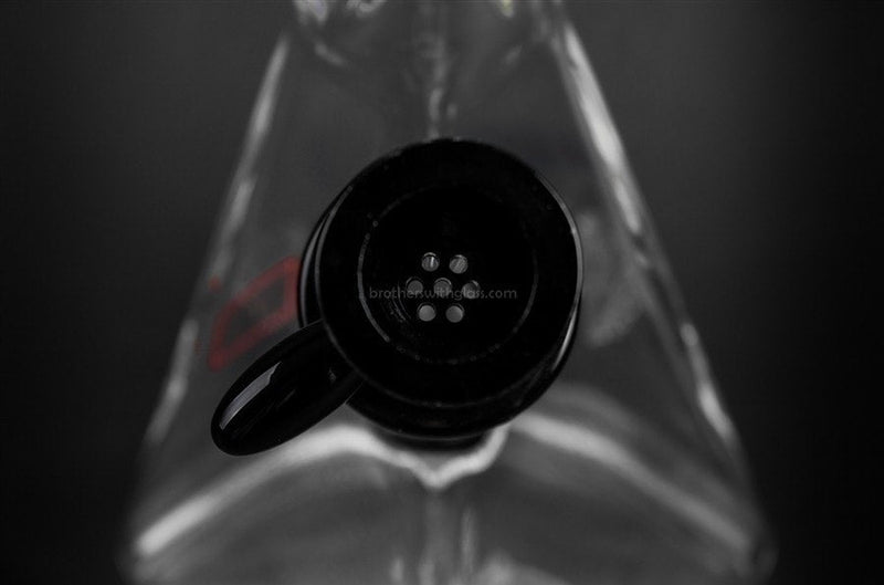 Quantum Sci Glass Pyramid Beaker Water Pipe - Black.