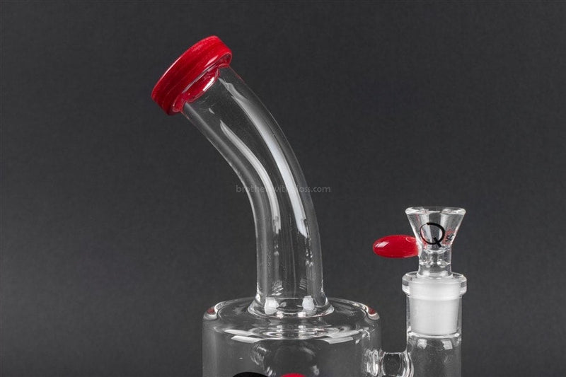 Quantum Sci Glass Quad Perc Water Pipe - Red.