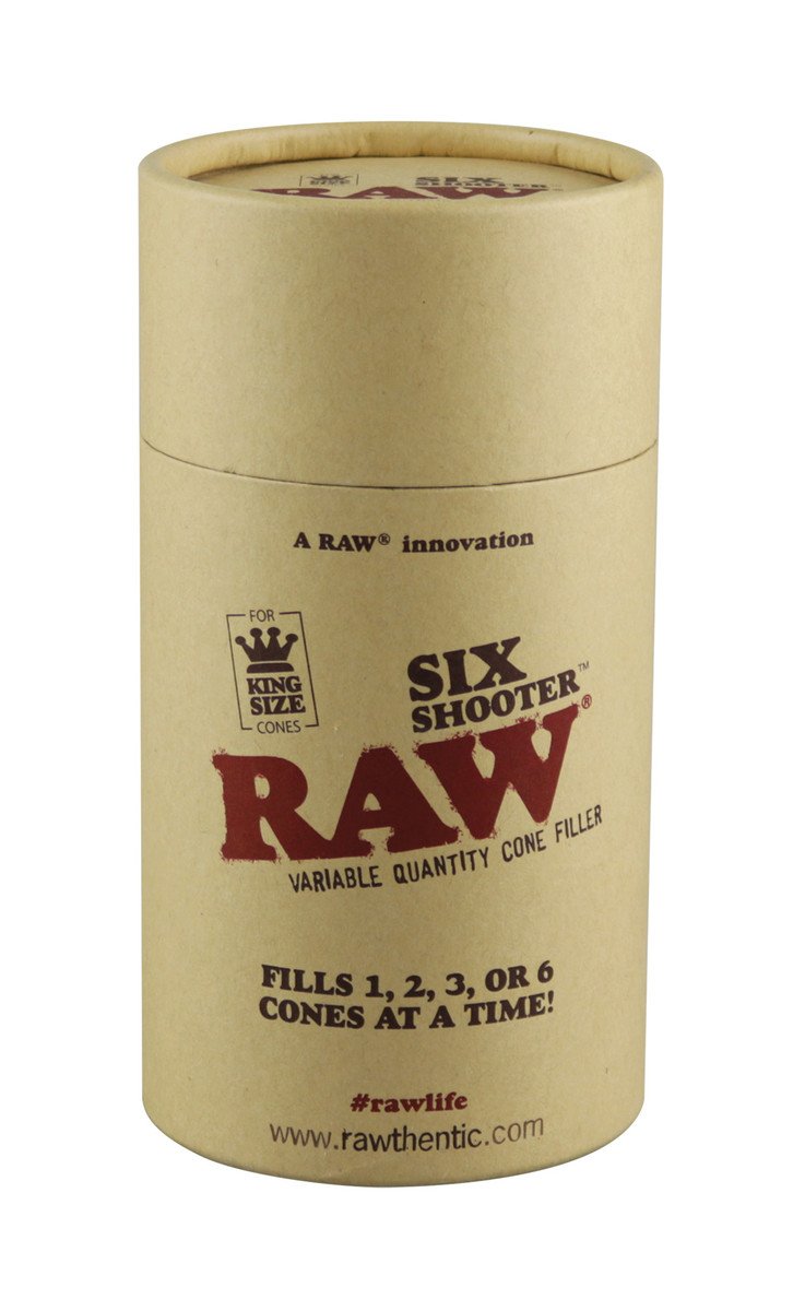 Raw Six Shooter King Size Cone Filler.