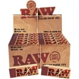 Raw Unbleached Tips For Rolling Papers - Square Tips.
