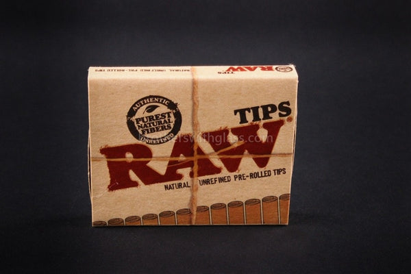 Raw Unrefined Pre-Rolled Tips For Rolling Papers.