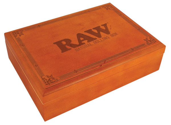 Raw Wood Rolling Box.