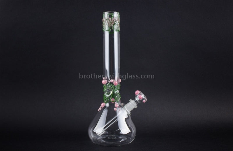 Realazation 12 In Worked Beaker Bong - Pink and Green.