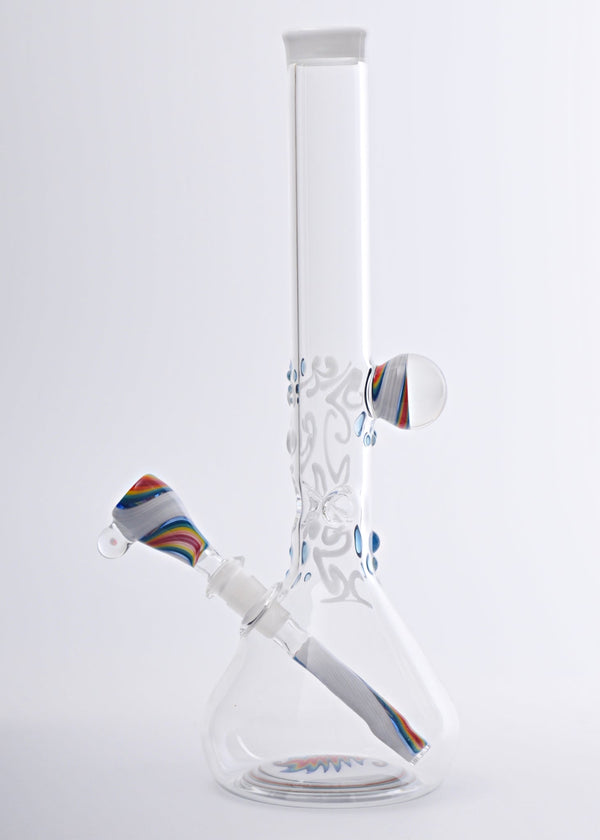 Realazation Glass Reversal Beaker Bong - Rainbow vendor-unknown